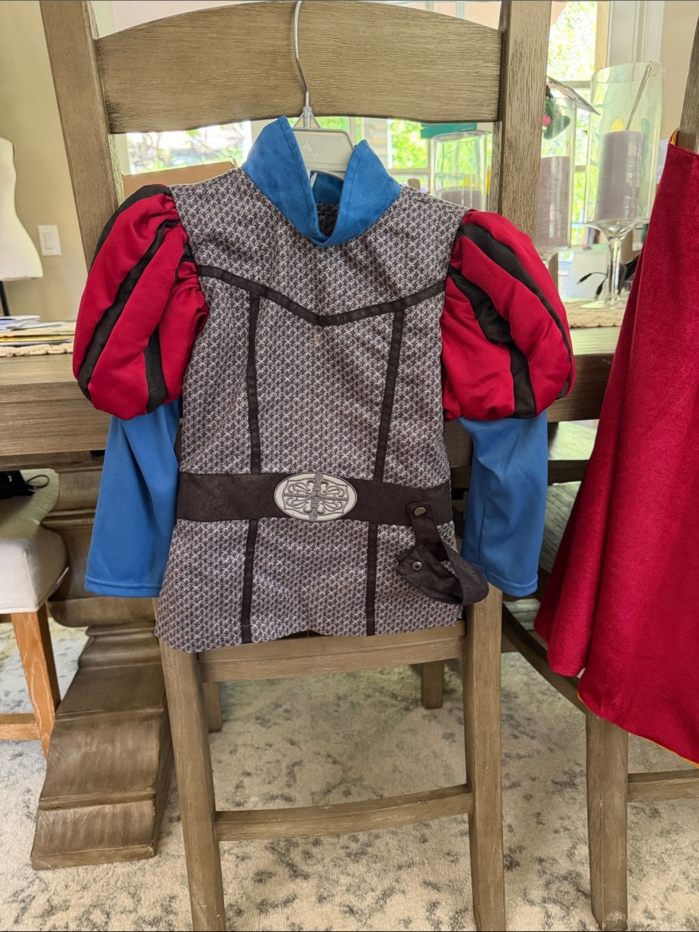Disney Prince Phillip Costume in Blue, Red & Gold - Picture 8 of 11